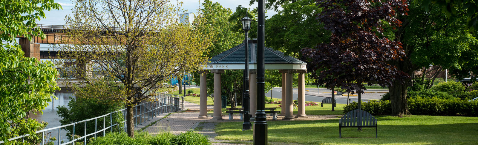 Rotary Park gazebo in Port Hope
