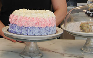 Cakes in a bakery