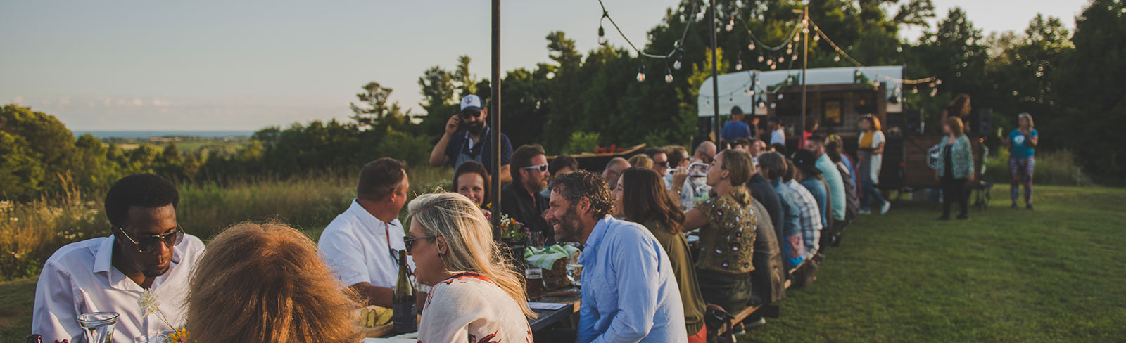 Community dining at the Cultivate Long Table event