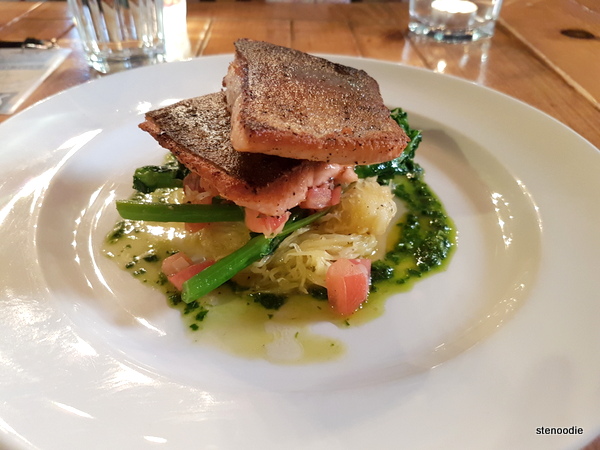 Rainbow trout plated