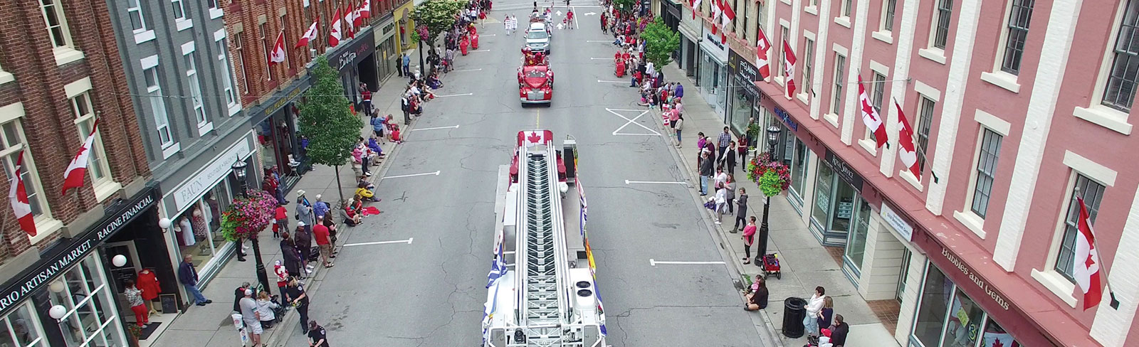 Downtown Port Hope Canada Day parade