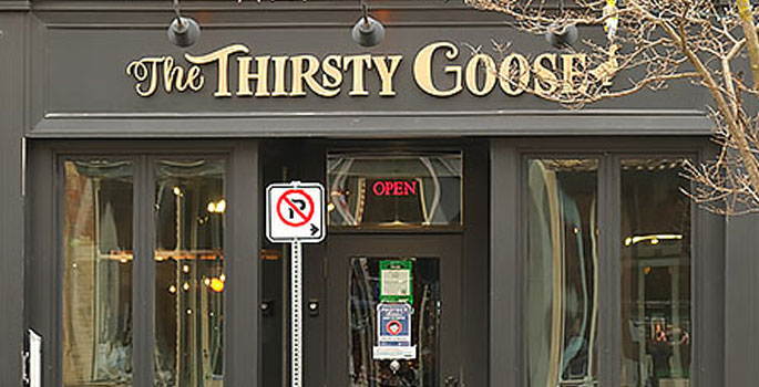 Exterior of The Thirsty Goose