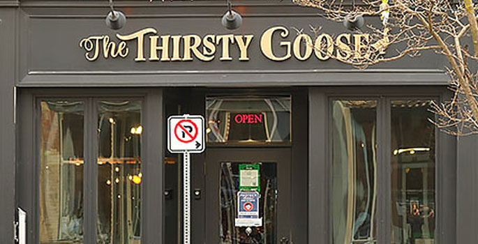 Exterior of the Thirsty Goose