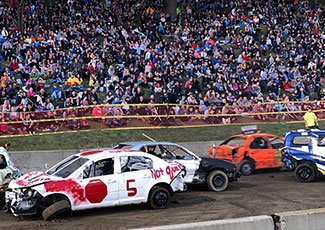 Cars at the demolition derby