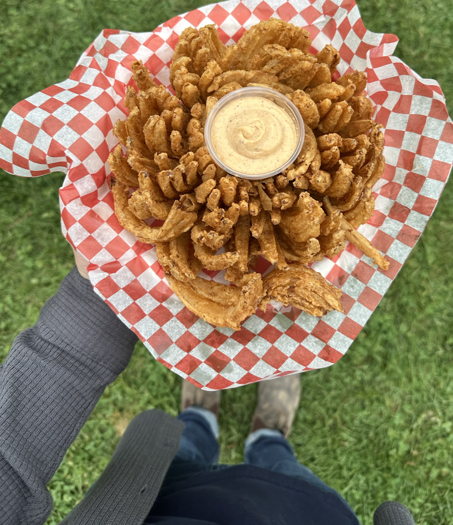 Blooming onion snack