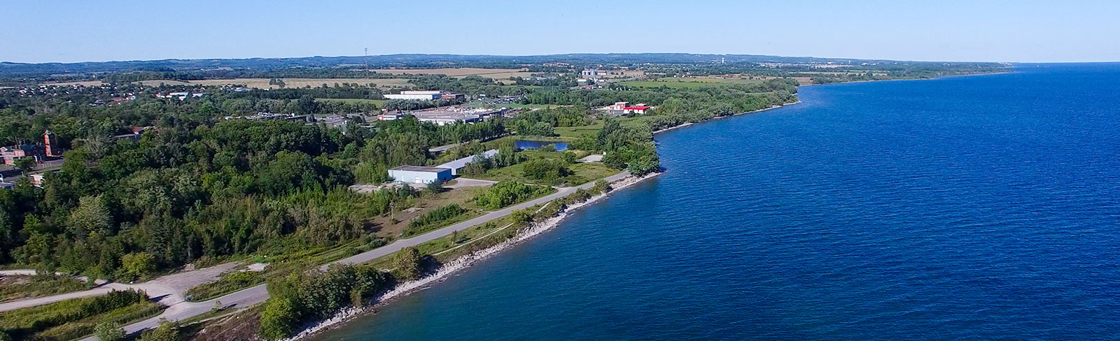 View of East Beach and downtown Port Hope