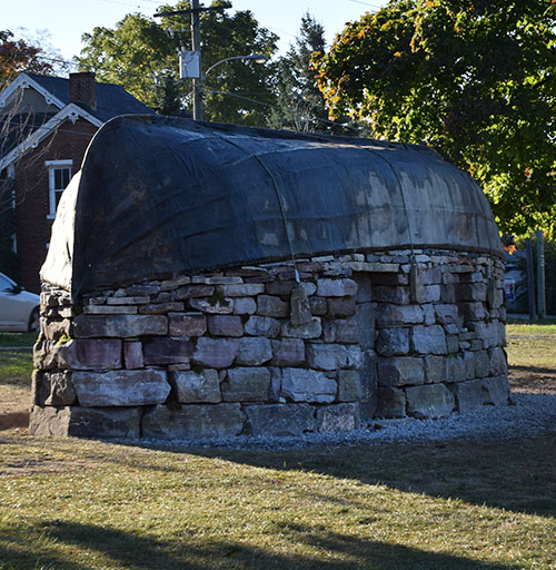 Farley Mowat Boat Roofed House