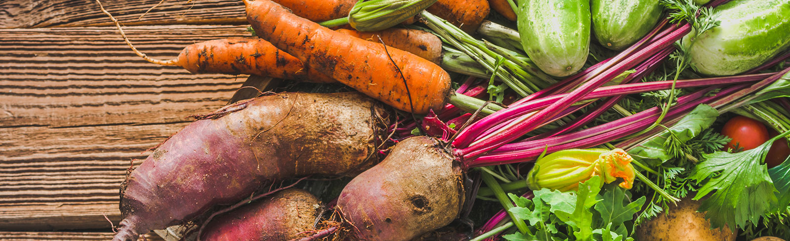 Vegetables on a table