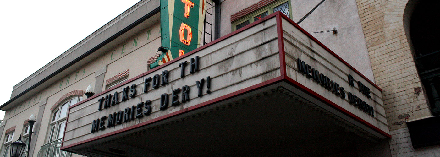 The Capitol Theatre marque set dressed