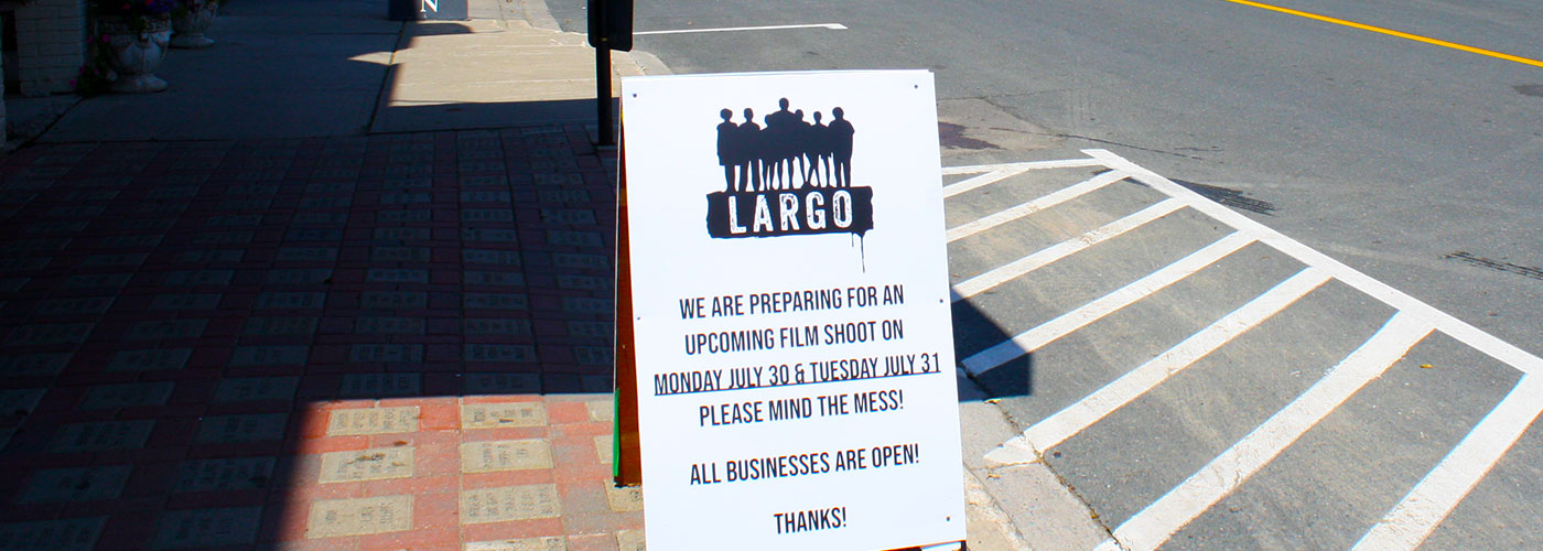 Filming notice signage