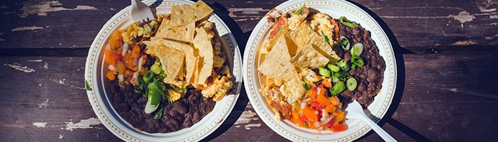 Plate of food at the Cultivate Festival in Port Hope