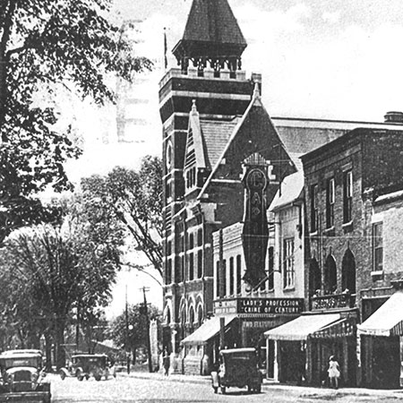 Historical photo of the Captiol Theatre provided by the Port Hope Archives