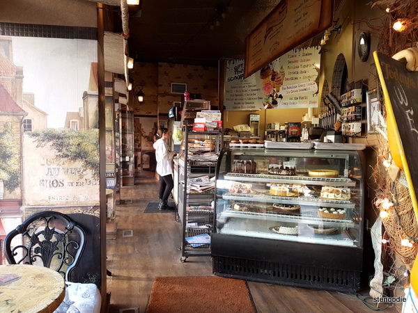 Interior of Dreamers Cafe and front counter