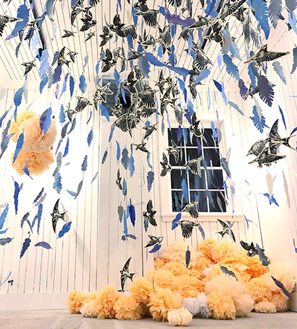 Interior of Little Station A Centre for Contemporary Art in Port Hope