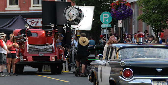 Filming set in Port Hope