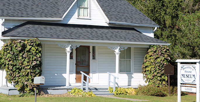 Exterior of Dorothy's House Museum
