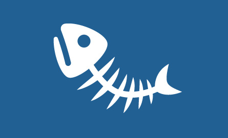 Icon of a fish skeleton