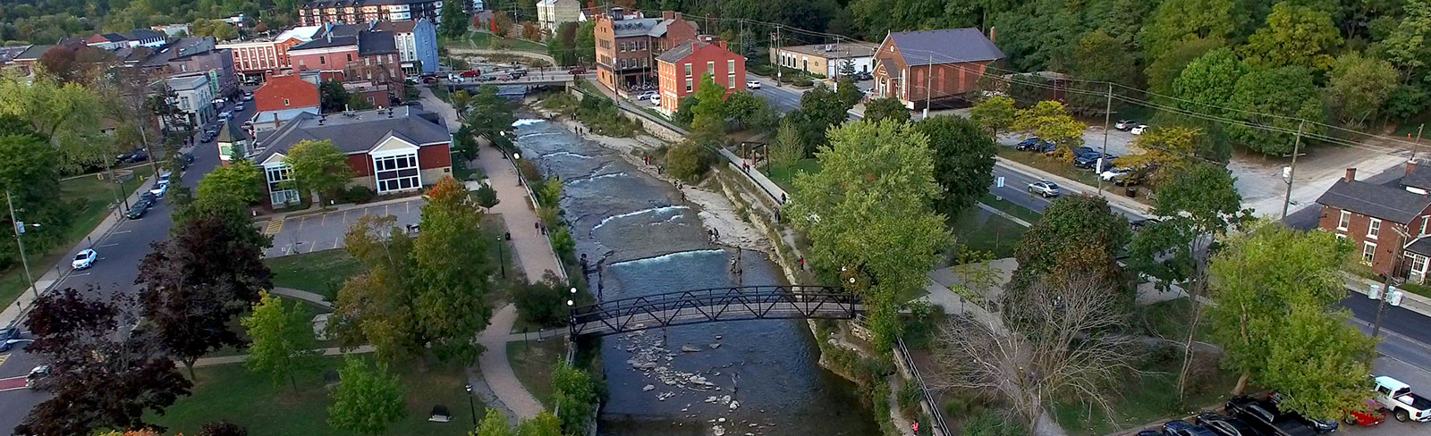 View of the Ganaraska River looking into downtown Port Hope