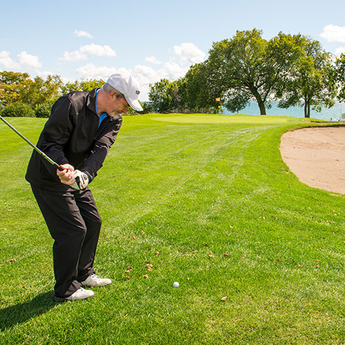 Golfer ready to swing in Port Hope