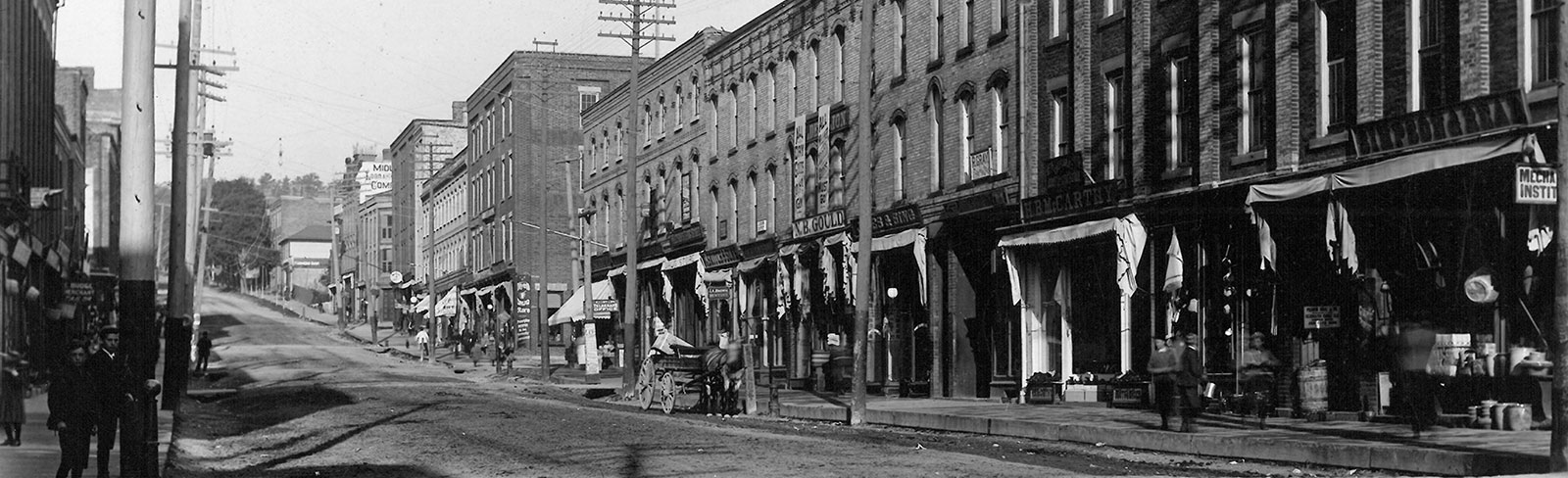 Historic photo of downtown Port Hope - Walton Street. 