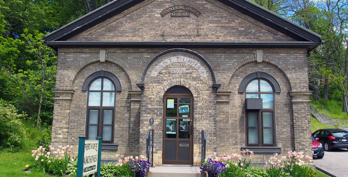 Exterior of the Port Hope Archives