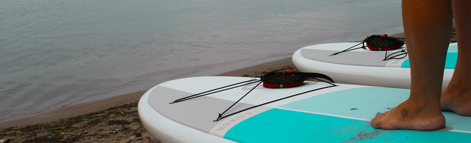 Paddleboards at East Beach in Port Hope